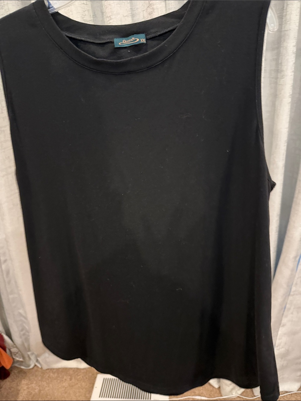 Black Crewneck Women's Tank Top